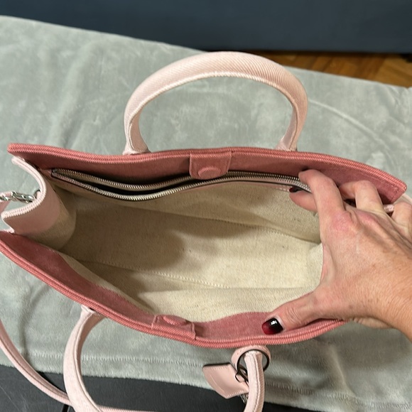 Michael Kors Scarlett Medium Denim Satchel Bag - Picture 12 of 16